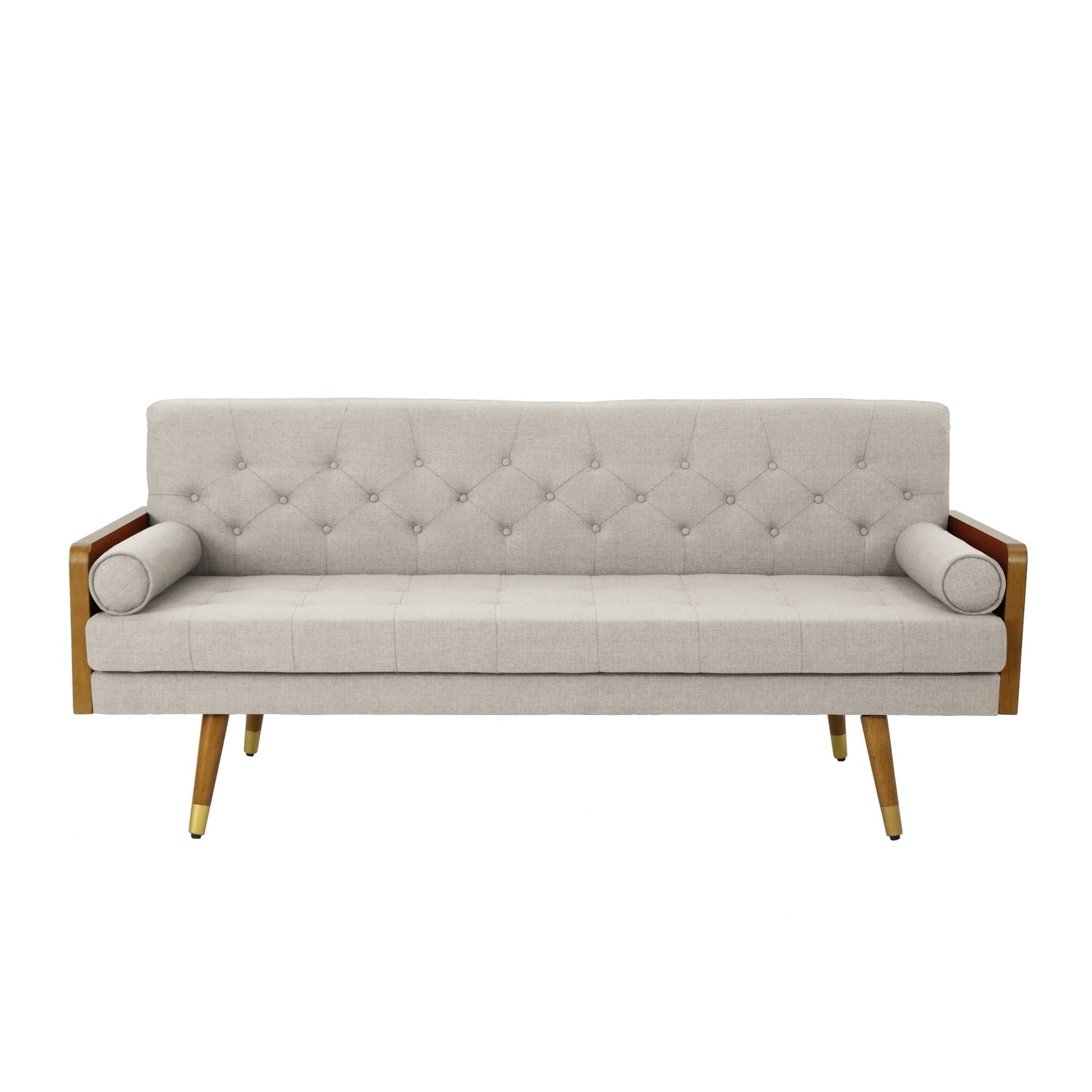 Aidan Mid Century Modern Tufted Fabric Sofa - 1st Choice Furniture Direct