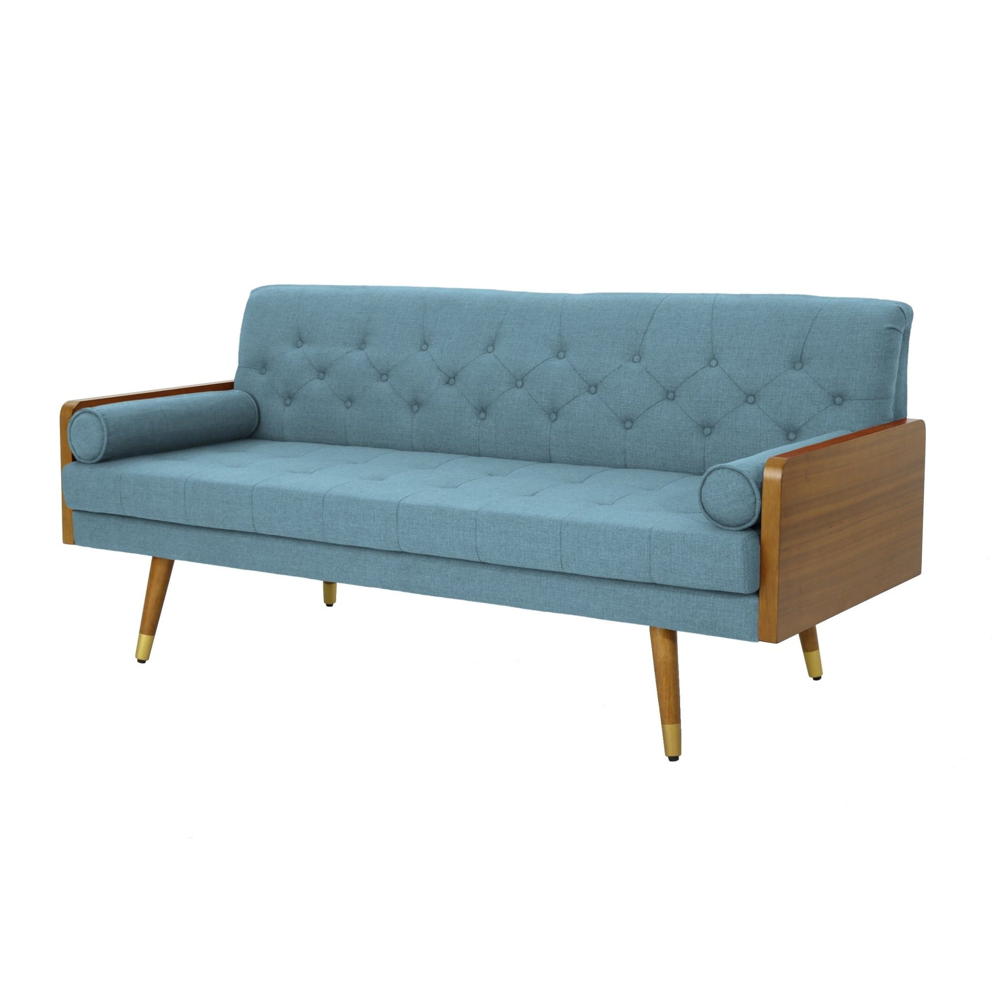 Aidan Mid Century Modern Tufted Fabric Sofa - 1st Choice Furniture Direct