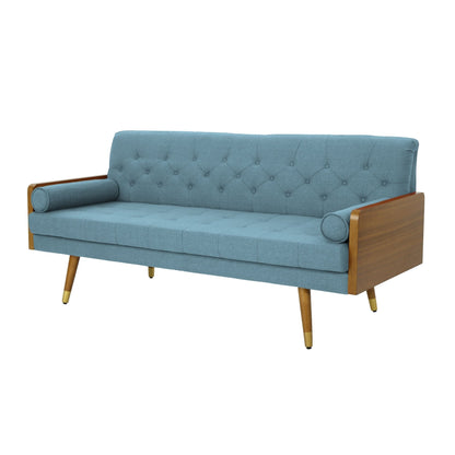 Aidan Mid Century Modern Tufted Fabric Sofa - 1st Choice Furniture Direct