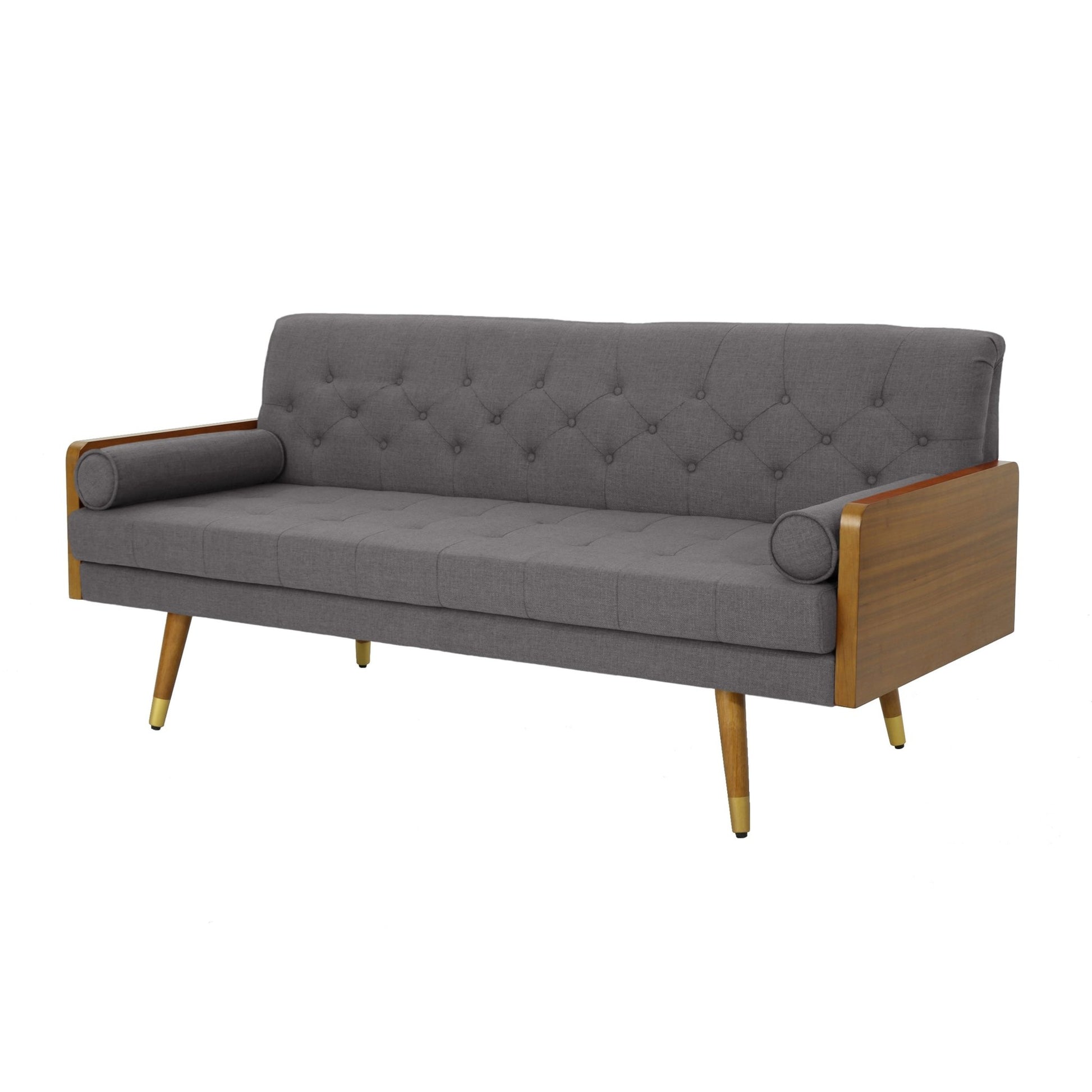 Aidan Mid Century Modern Tufted Fabric Sofa - 1st Choice Furniture Direct