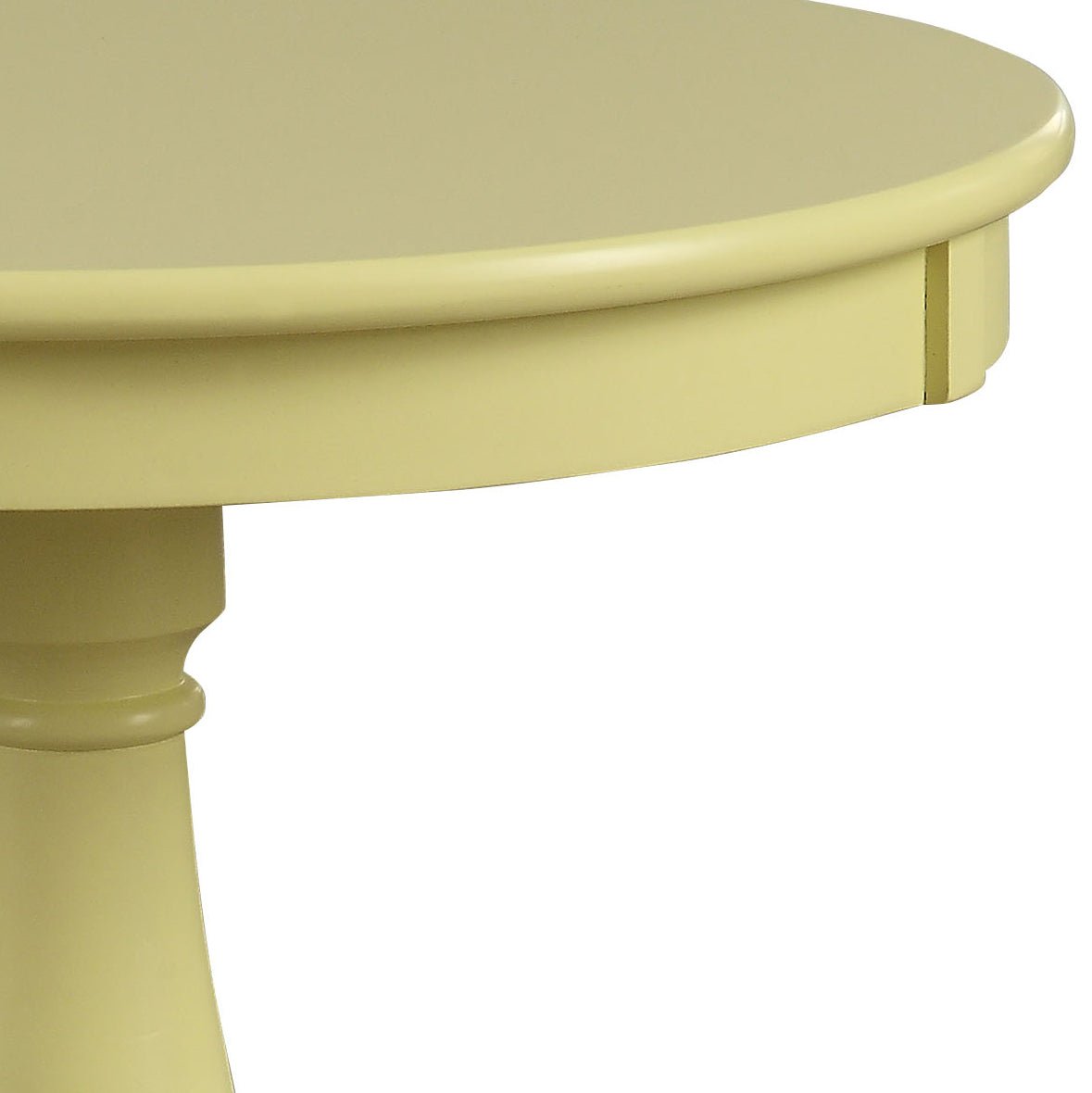 Alger Light Yellow Finish Accent Table - 1st Choice Furniture Direct
