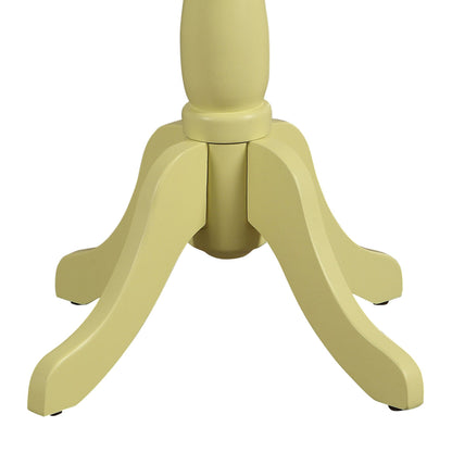 Alger Light Yellow Finish Accent Table - 1st Choice Furniture Direct