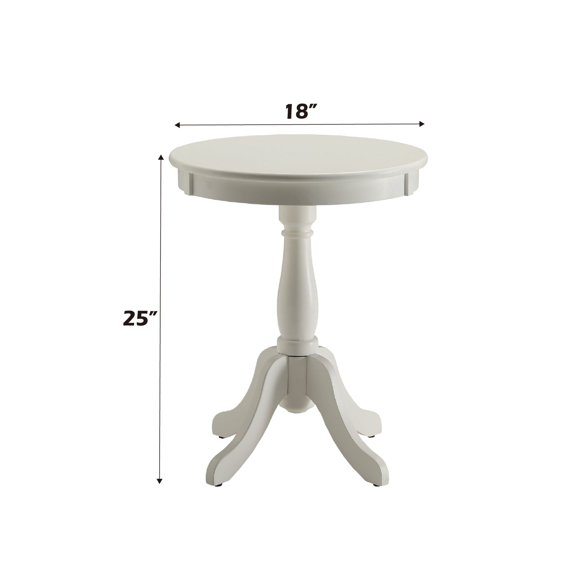 Alger White Finish Accent Table - 1st Choice Furniture Direct