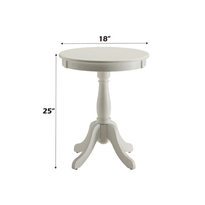 Alger White Finish Accent Table - 1st Choice Furniture Direct