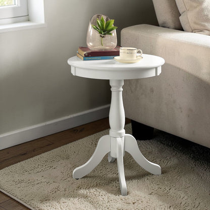 Alger White Finish Accent Table - 1st Choice Furniture Direct