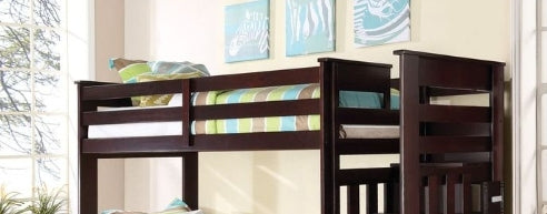 Allentown Espresso Finish Twin/Twin Bunk Bed W/Trundle & Storage - 1st Choice Furniture Direct
