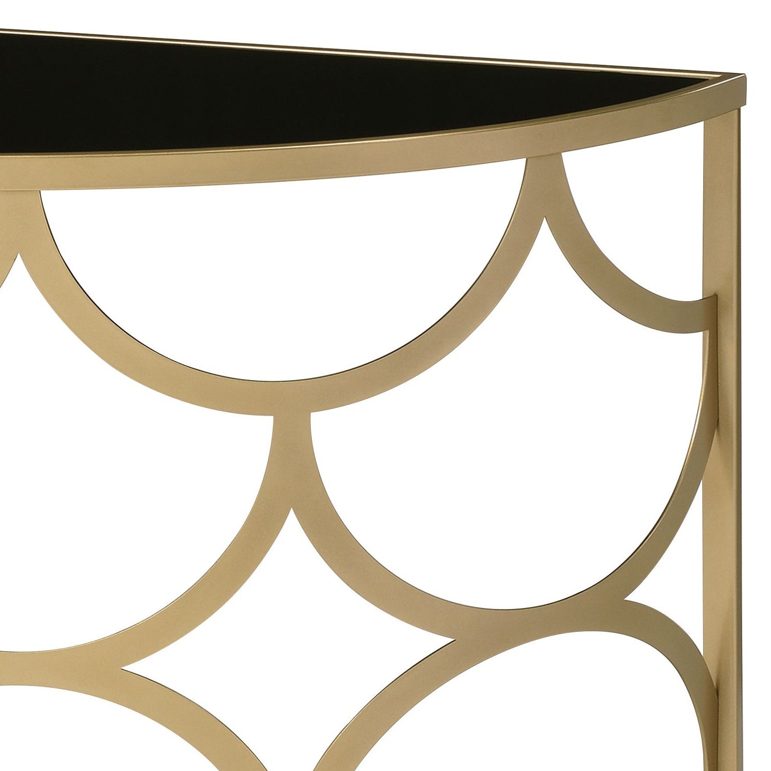 Altus Gold Finish Console Table - 1st Choice Furniture Direct