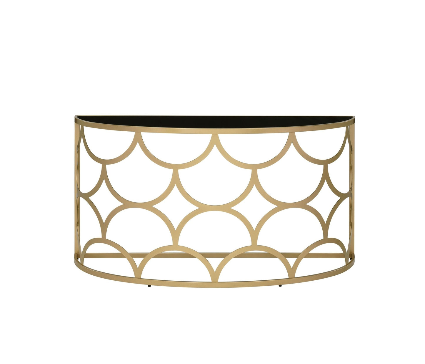 Altus Gold Finish Console Table - 1st Choice Furniture Direct