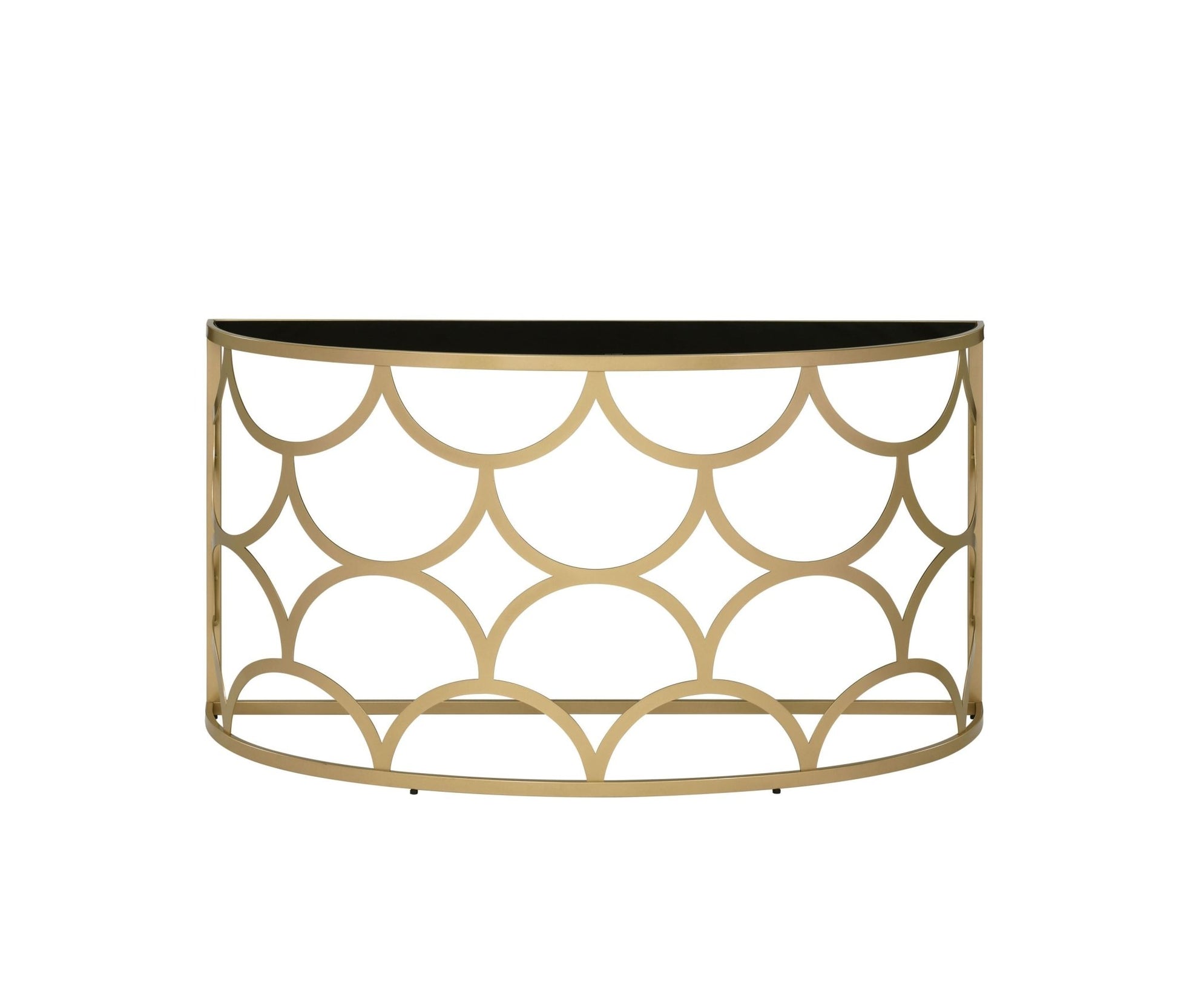 Altus Gold Finish Console Table - 1st Choice Furniture Direct