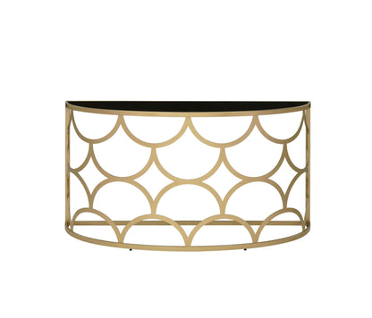 Altus Gold Finish Console Table - 1st Choice Furniture Direct