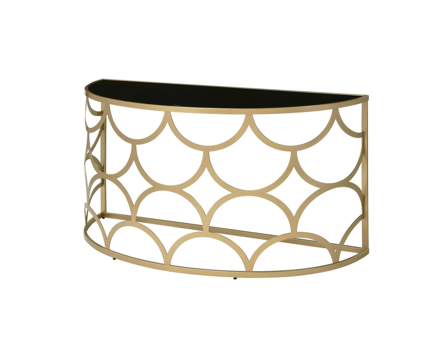 Altus Gold Finish Console Table - 1st Choice Furniture Direct