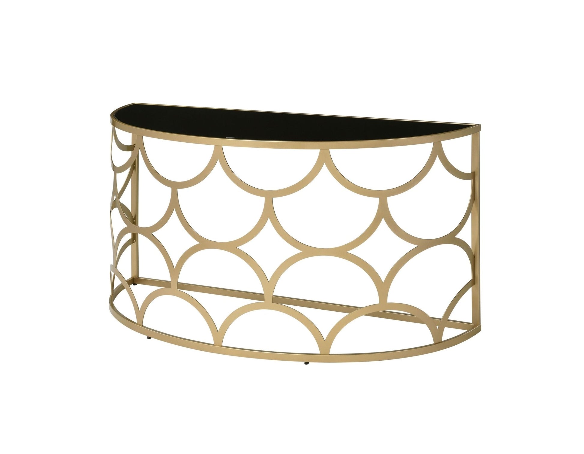 Altus Gold Finish Console Table - 1st Choice Furniture Direct