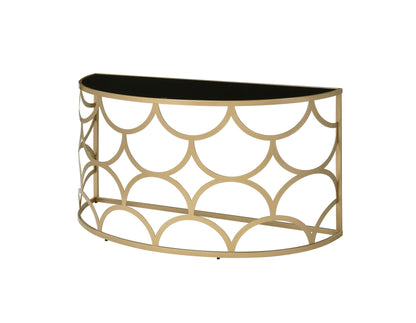 Altus Gold Finish Console Table - 1st Choice Furniture Direct