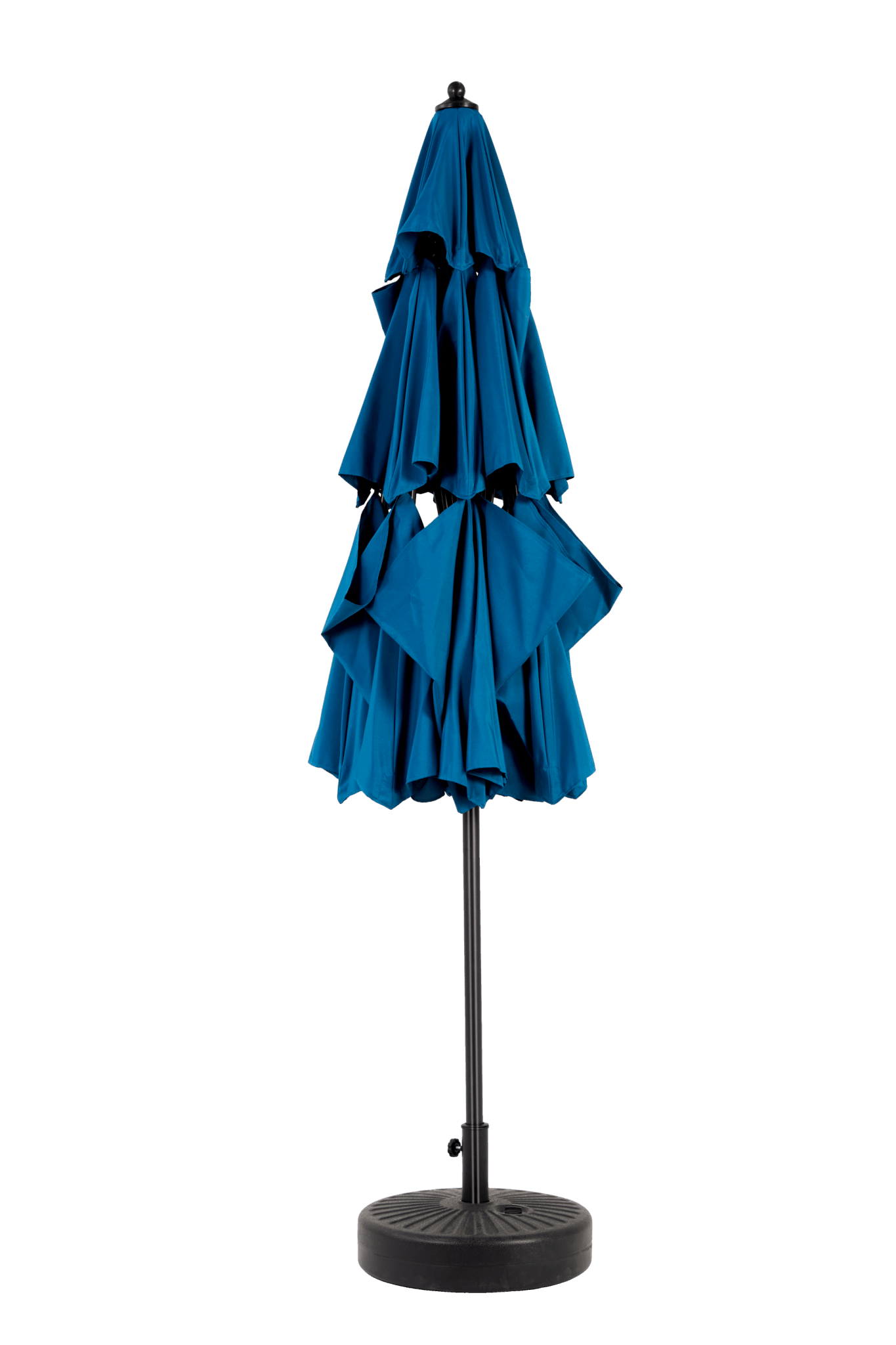 Aluminium 10ft 3 Tier Auto - tilt Umbrella ,Outdoor Patio Umbrella - Market Table Pool Deck Umbrella (Base Not Included) - ( Dark blue ) - 1st Choice Furniture Direct