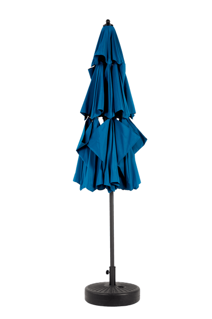 Aluminium 10ft 3 Tier Auto - tilt Umbrella ,Outdoor Patio Umbrella - Market Table Pool Deck Umbrella (Base Not Included) - ( Dark blue ) - 1st Choice Furniture Direct