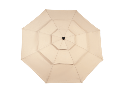 Aluminium 10ft 3 Tier Auto - tilt Umbrella ,Outdoor Patio Umbrella - Market Table Pool Deck Umbrella (Base Not Included) - ( khaki ) - 1st Choice Furniture Direct