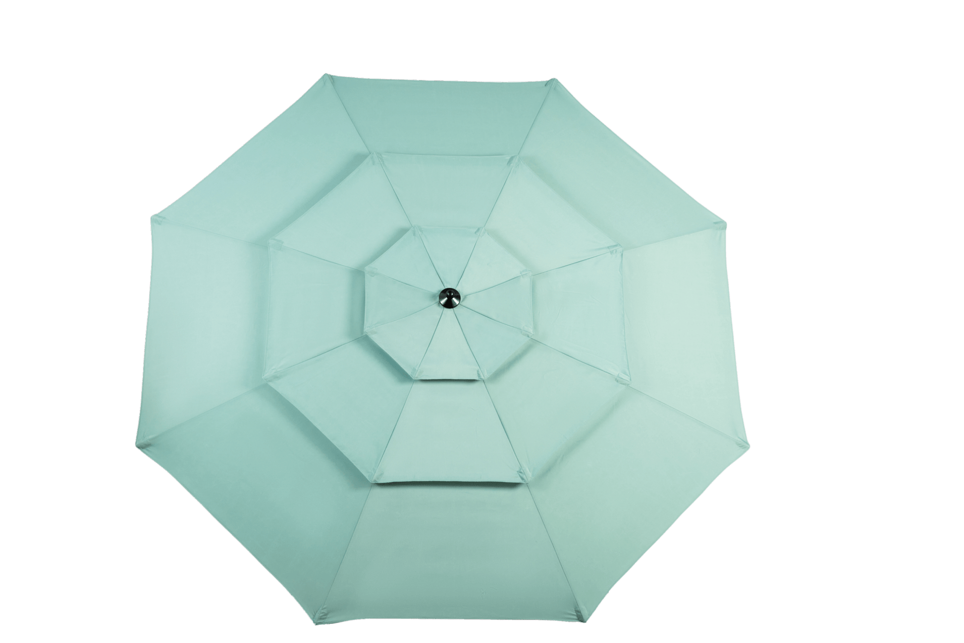 Aluminium 10ft 3 Tier Auto - tilt Umbrella ,Outdoor Patio Umbrella - Market Table Pool Deck Umbrella (Base Not Included) - ( Light green ) - 1st Choice Furniture Direct