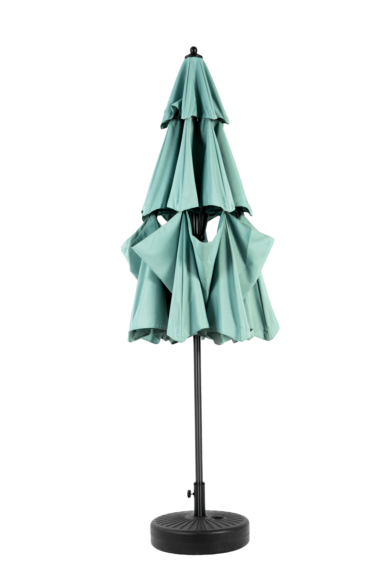 Aluminium 10ft 3 Tier Auto - tilt Umbrella ,Outdoor Patio Umbrella - Market Table Pool Deck Umbrella (Base Not Included) - ( Light green ) - 1st Choice Furniture Direct