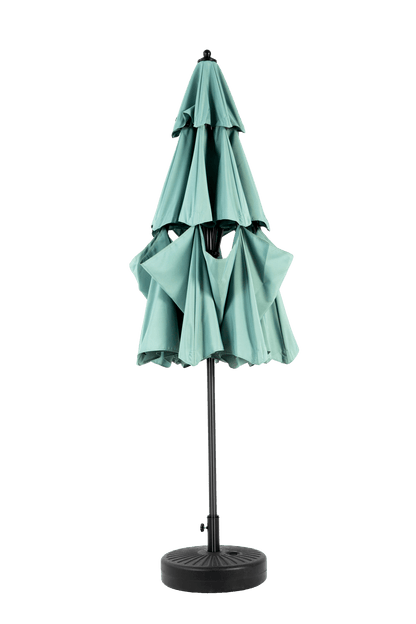 Aluminium 10ft 3 Tier Auto - tilt Umbrella ,Outdoor Patio Umbrella - Market Table Pool Deck Umbrella (Base Not Included) - ( Light green ) - 1st Choice Furniture Direct