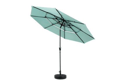 Aluminium 10ft 3 Tier Auto - tilt Umbrella ,Outdoor Patio Umbrella - Market Table Pool Deck Umbrella (Base Not Included) - ( Light green ) - 1st Choice Furniture Direct