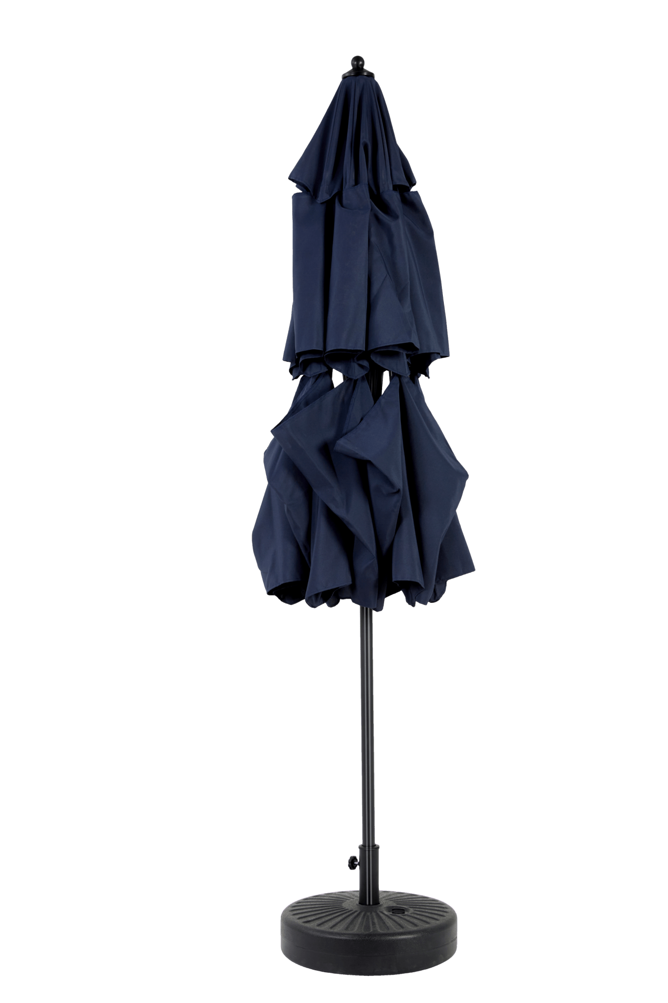 Aluminium 10ft 3 Tier Auto - tilt Umbrella ,Outdoor Patio Umbrella - Market Table Pool Deck Umbrella (Base Not Included) - (Navy blue ) - 1st Choice Furniture Direct