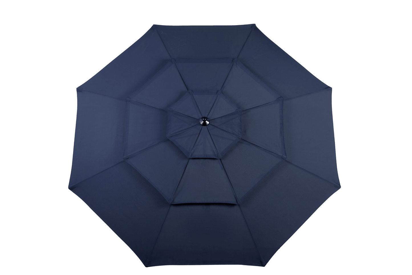 Aluminium 10ft 3 Tier Auto - tilt Umbrella ,Outdoor Patio Umbrella - Market Table Pool Deck Umbrella (Base Not Included) - (Navy blue ) - 1st Choice Furniture Direct