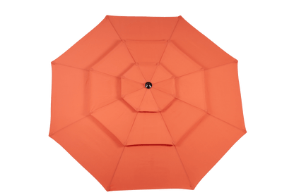 Aluminium 10ft 3 Tier Auto - tilt Umbrella ,Outdoor Patio Umbrella - Market Table Pool Deck Umbrella (Base Not Included) - (orange ) - 1st Choice Furniture Direct