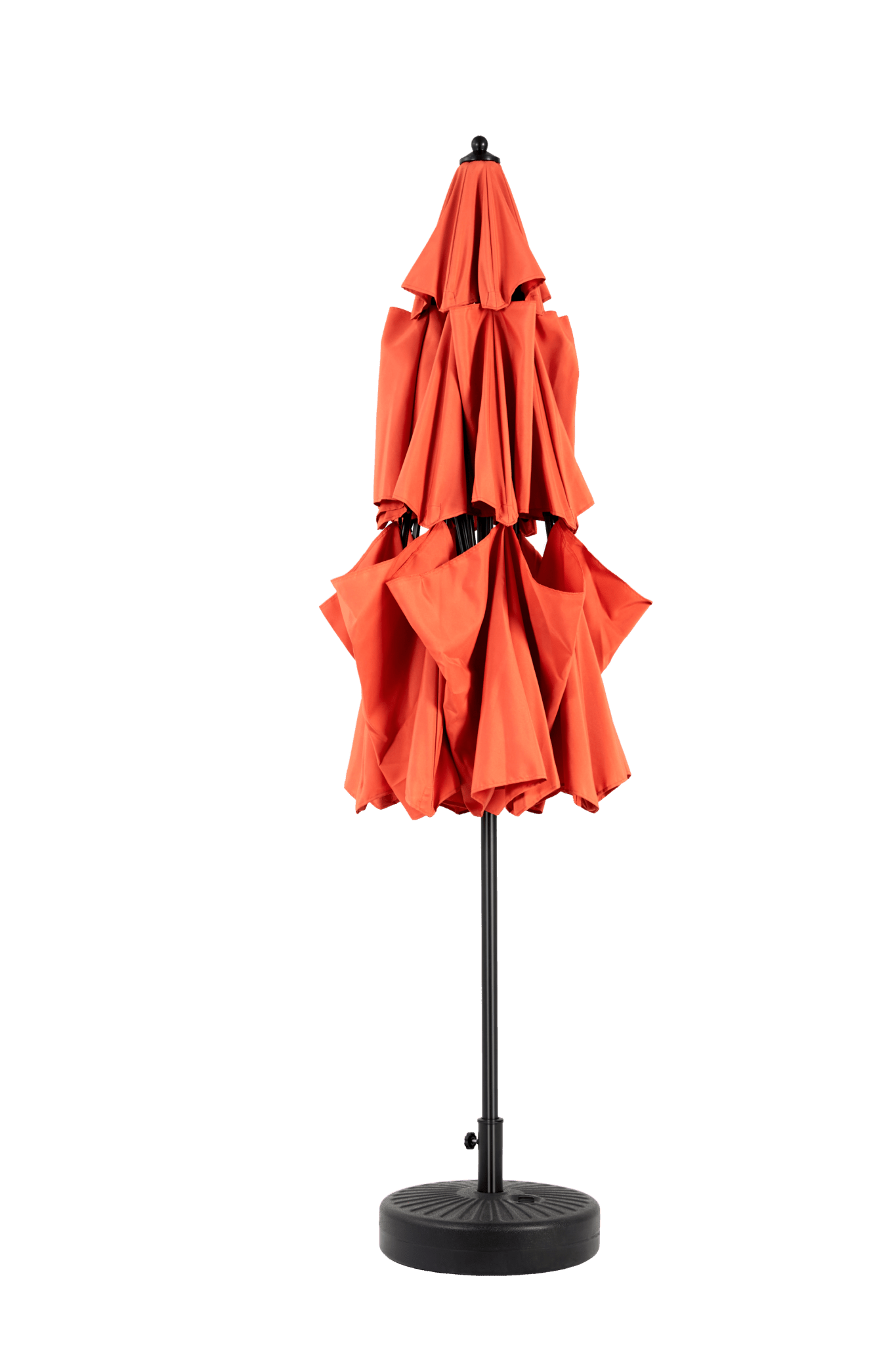 Aluminium 10ft 3 Tier Auto - tilt Umbrella ,Outdoor Patio Umbrella - Market Table Pool Deck Umbrella (Base Not Included) - (orange ) - 1st Choice Furniture Direct