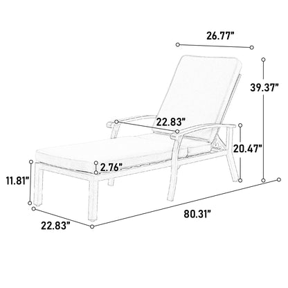 Aluminium Cast lounge chair - 1st Choice Furniture Direct