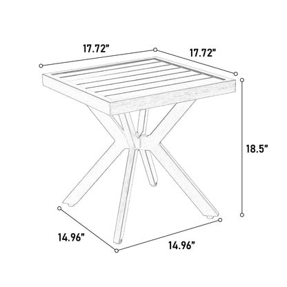 Aluminium Cast table - 1st Choice Furniture Direct