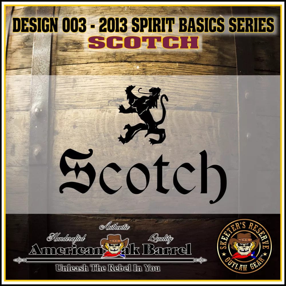 American Oak Barrel Outlaw Kits American Oak Barrel Engraved Outlaw Kit™ (003) Scotch - Create Your Own Spirits