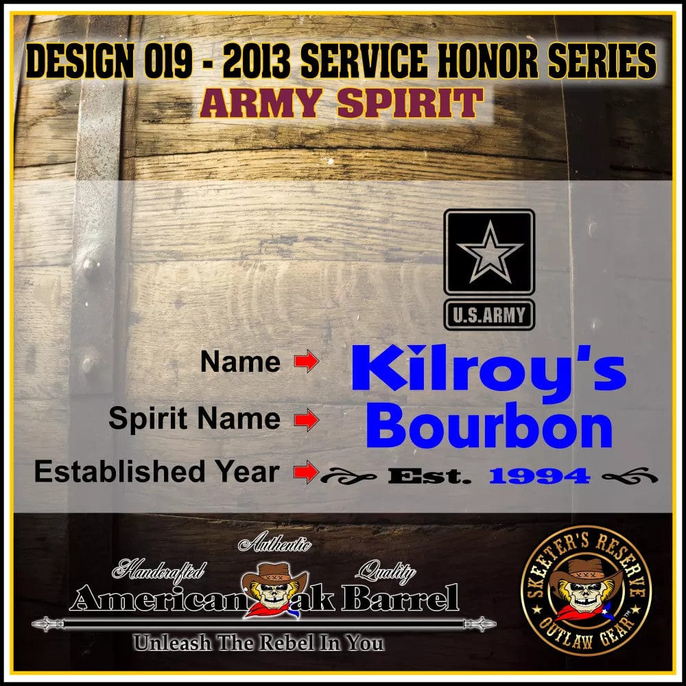 American Oak Barrel Outlaw Kits American Oak Barrel Personalized Outlaw Kit™ (019) Army Spirit - Create Your Own Spirits