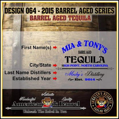 American Oak Barrel Outlaw Kits American Oak Barrel Personalized Outlaw Kit™ (064) Barrel Aged Tequila - Create Your Own Spirits