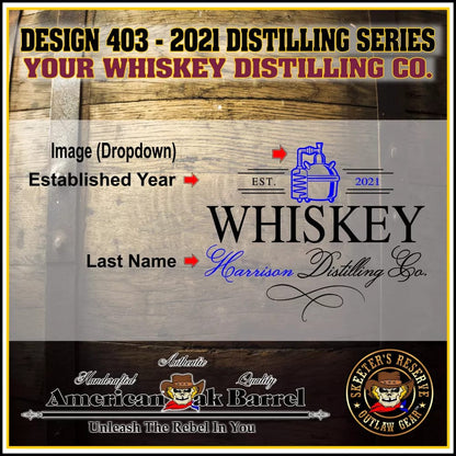 American Oak Barrel Outlaw Kits American Oak Barrel Personalized Outlaw Kit™ (403) Your Whiskey Distilling Co. - Create Your Own Spirits