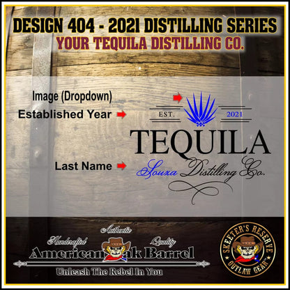 American Oak Barrel Outlaw Kits American Oak Barrel Personalized Outlaw Kit™ (404) Your Tequila Distilling Co. - Create Your Own Spirits