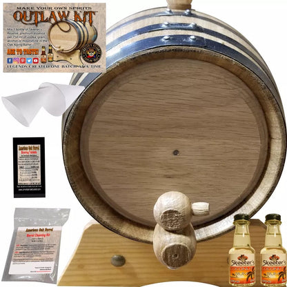 American Oak Barrel Outlaw Kits American Oak Barrel The Outlaw Kit™ - 2 Liter Barrel Aged Rum Making Kit - Create Your Own Coconut Rum