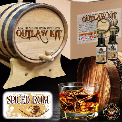 American Oak Barrel Outlaw Kits The Outlaw Kit™ - 5 Liter Barrel Aged Rum Making Kit - Create Your Own Spiced Rum