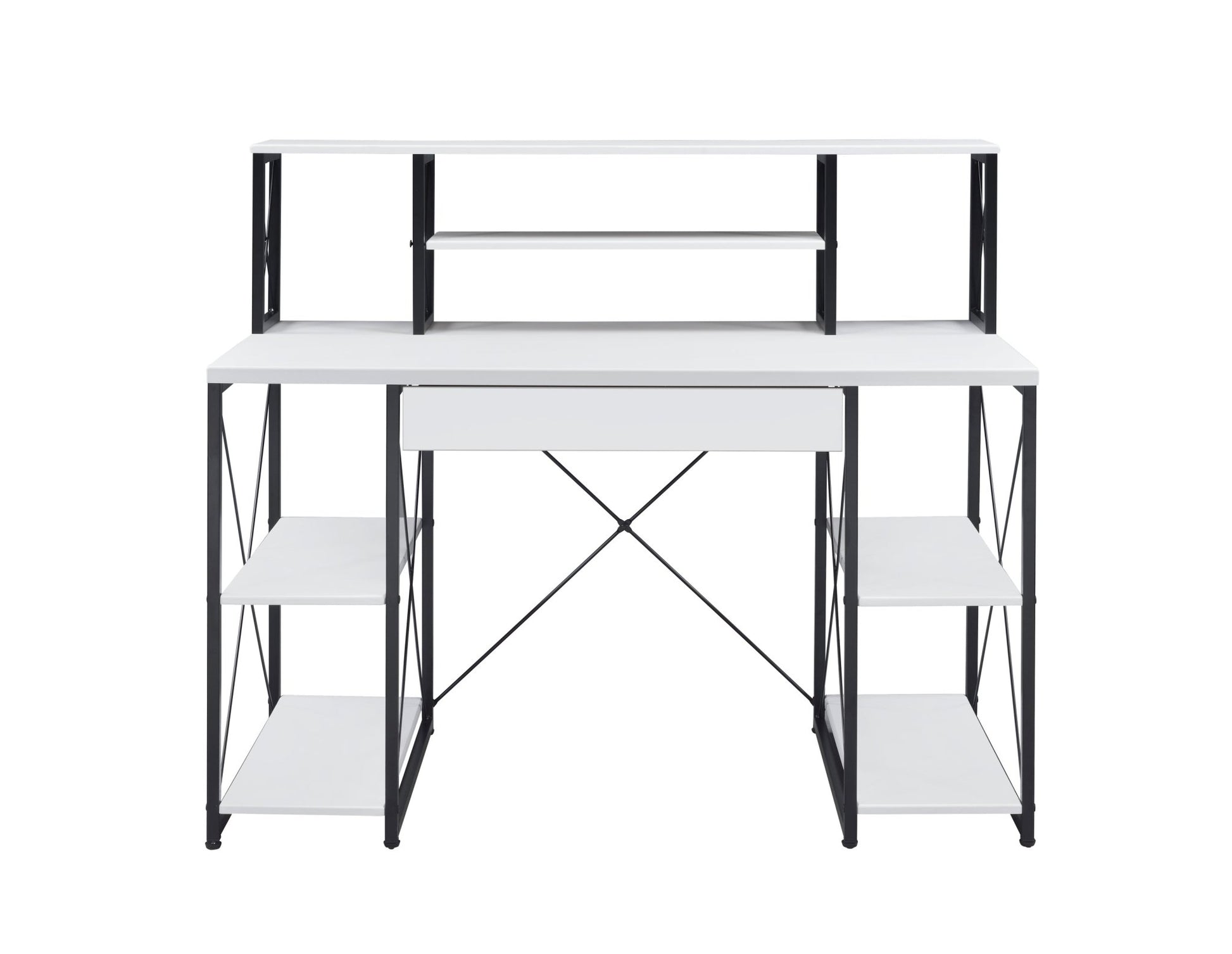 Amiel All Purpose White Finish Writing Desk - 1st Choice Furniture Direct