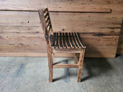 Amish Burnt Hickory Whiskey Barrel Stave Chair - 1st Choice Furniture Direct