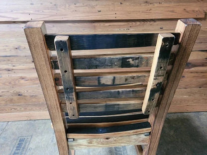 Amish Burnt Hickory Whiskey Barrel Stave Chair - 1st Choice Furniture Direct