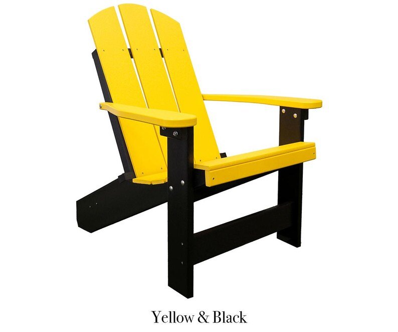 Amish Handcrafted Poly Adirondack Chair Outdoor Patio Chair - 1st Choice Furniture Direct