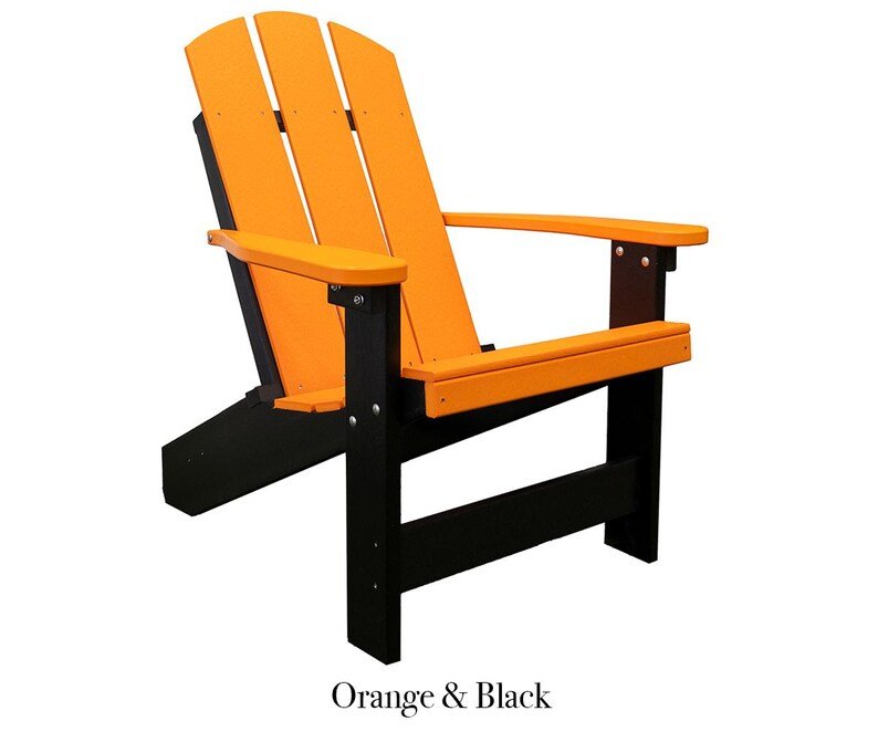 Amish Handcrafted Poly Adirondack Chair Outdoor Patio Chair - 1st Choice Furniture Direct