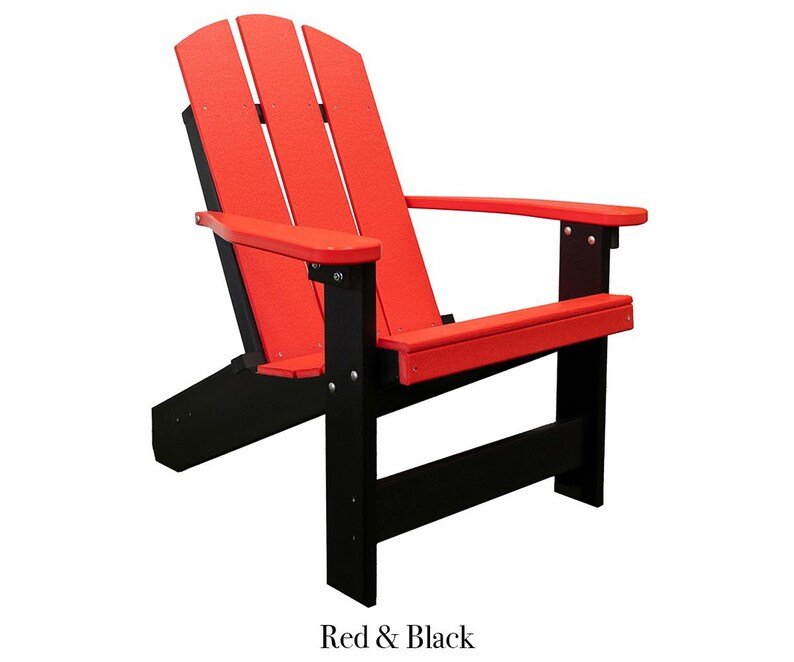 Amish Handcrafted Poly Adirondack Chair Outdoor Patio Chair - 1st Choice Furniture Direct