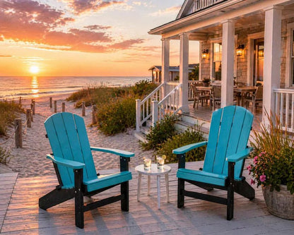 Amish Handcrafted Poly Adirondack Chair Outdoor Patio Chair - 1st Choice Furniture Direct