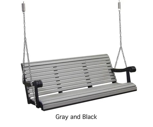 Amish Handcrafted Poly Porch Swing 64 Inch Outdoor Swing - 1st Choice Furniture Direct