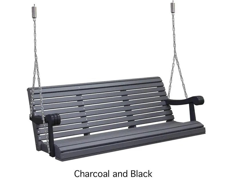 Amish Handcrafted Poly Porch Swing 64 Inch Outdoor Swing - 1st Choice Furniture Direct