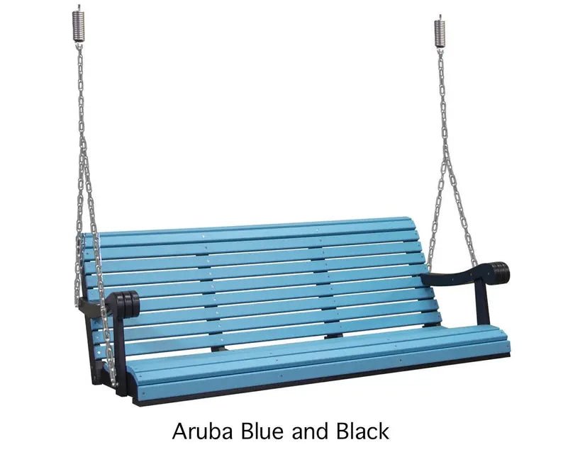 Amish Handcrafted Poly Porch Swing 64 Inch Outdoor Swing - 1st Choice Furniture Direct