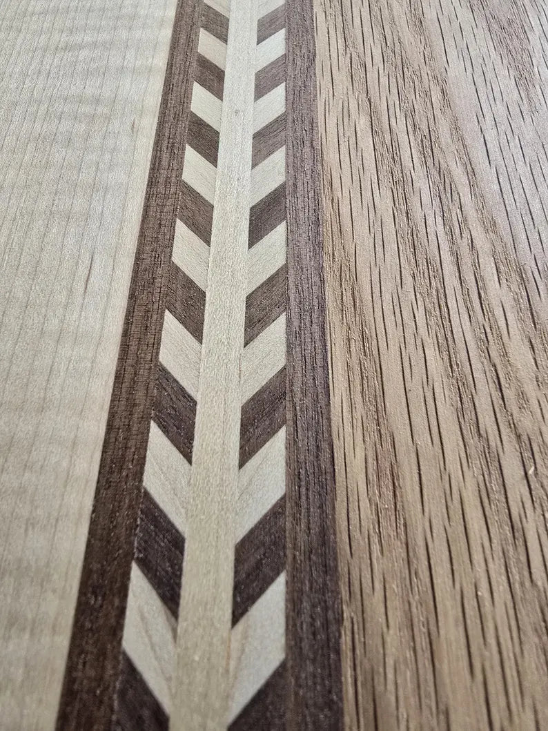 Amish Handcrafted Walnut Maple Oak Cutting Board - 1st Choice Furniture Direct