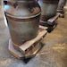 Amish Milk Can Bar Stool with Tractor Seat | Reclaimed Barn Wood Base 30" Bar Height - 1st Choice Furniture Direct