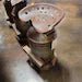 Amish Milk Can Bar Stool with Tractor Seat | Reclaimed Barn Wood Base 30" Bar Height - 1st Choice Furniture Direct